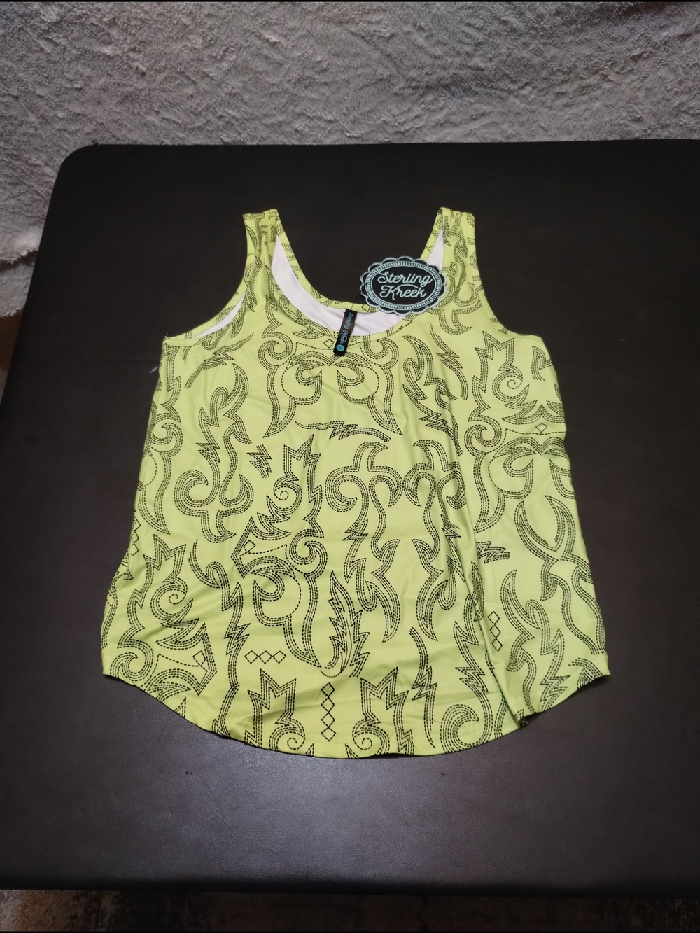 Sterling Kreek Light It Up Printed Tank Top Sz Small